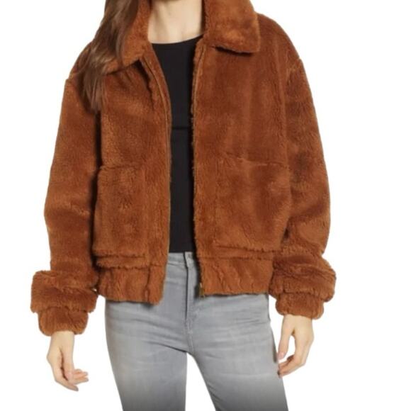 Thread and Supply Northy Teddy Jacket Cozy and Casual in Copper NEW Size Large. - Picture 7 of 7